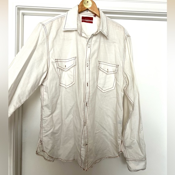 Saks Fifth Ave cotton button down shirt - Picture 1 of 3
